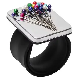 Magnetic Wrist Sewing Pincushion Magnetic Pin Cushion for Sewing Magnetic Pin Holder for Sewing Magnetic Silicone Wrist Sewing Tools
