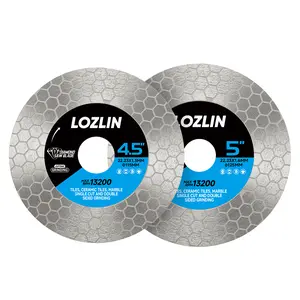 115MM/125MM Diamond Blade for Angle Grinder - CUT & GRIND Tile, Porcelain, Stone, Granite, Marble - Dual Purpose Disc Tool