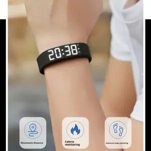 All-Scene Multi-Functional Watch!Comes with Pedometer, Alarm Clock, and Luminous Functions, No Need to Wear Sensor Design.Perfect Holiday Gift, Includes Fashion Wristband