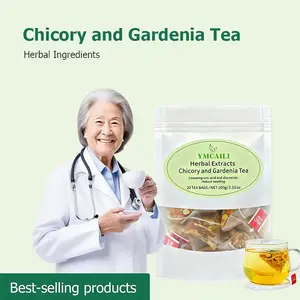 YMCAILI Chicory and Gardenia Herbal Tea Ready to Eat Convenient Beautify & Nourish | Orange Peel & Chrysanthemum –Cool Relief from Heat| 20 Tea Bags Healthy Vegan