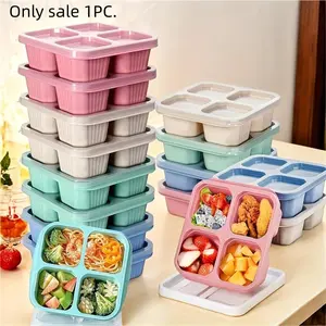 Microwave Safe PP Plastic Food Storage Container Set, Leak-Proof Design, Durable & Reusable, Ideal for Kitchen Use (set of 6) Leakproof Container, Portion Control Containers, Meal Prep Containers, Reusable Lunch Containers