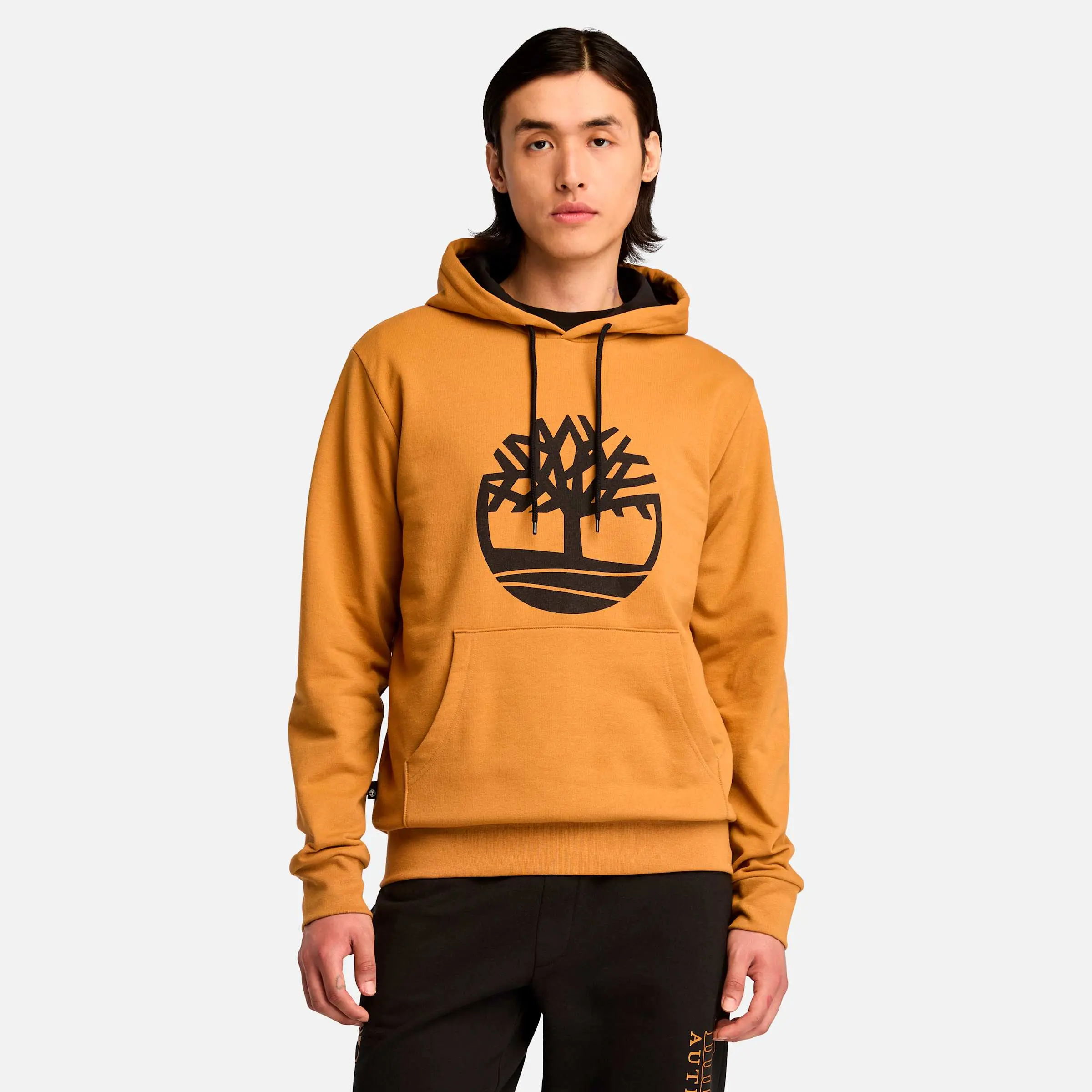 Timberland Men's Northwood US Tree Logo Brushback Hoodie