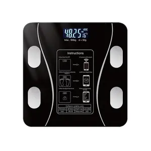 Intelligent Digital Weight Scale, High-precision Weight Scale, LED Display Screen with Smartphone Application (free Battery Included), International Version of APP in 19 Languages, Holiday Gift