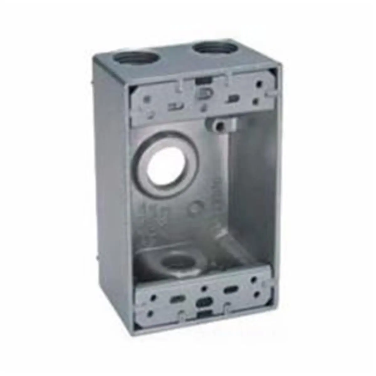 212 MAIN 1-Gang Die-Cast Metal Junction Box, Weatherproof with a Seamless Design, Rugged Construction and Reinforced Connectors for Wet Locations, Outdoor, Ground Screw, Branch Circuit Wiring, Closure Plugs, 1-Gang Outdoor Junction Box, 4-3/4 In.