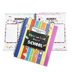 First & Last Day of School Memory Photo Album, Scrapbooking - Keepsake Scrapbook for All Grades, Fill-in Journal with About Me Pages, Age & Height Tracker, Graduation Gift for Students & School Year Record Book