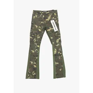 "COMMANDER" STACKED FLARE GROUND GREEN