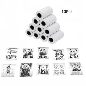Mini Printer Instant Print Camera Paper, 10 Rolls &, Ideal for Work Recording, DIY Projects, and Gifts