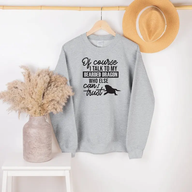 Funny Bearded Dragon Sweatshirt, Pet Reptile Lover Gift, Bearded Dragon Lover Bearded Dragon Owner Gift Beardies Sweatshirt, Bearded Dragon