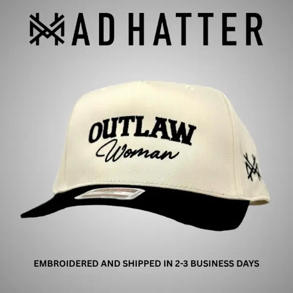 Outlaw Woman Embroidered Trucker Hat