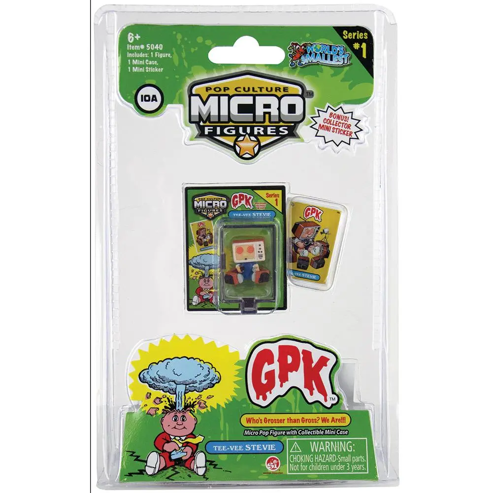 World's Smallest (GPK) Garbage Pail Kids (Tee-Vee Stevie)