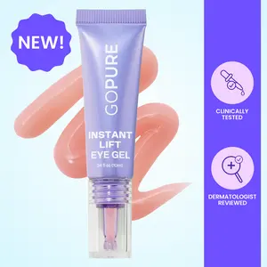 NEW! GOPURE Instant Lift Eye Gel - For the look of Puffiness & Bags, Wrinkles, Fine Lines and Dark Circles, Anti Aging Skin Care for Men & Women with Collagen Targeting Biotech Under Eye Brightener