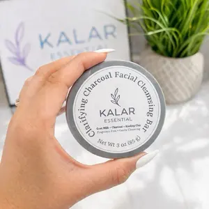 Clarifying Charcoal Facial Soap Bar – Goat Milk & Kaolin Clay – Fragrance Free Gentle Face Cleanser