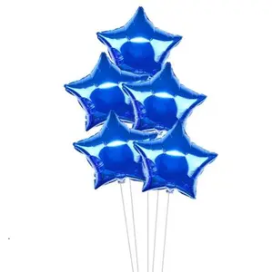 5 18in blue star balloons 5 18in blue star balloons