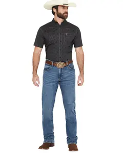 Wrangler Men's Retro 77Mwz Gunter Medium Wash Slim Bootcut Stretch Denim Jeans - 112378855