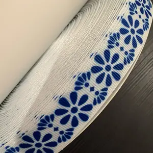 6/8" BLUE Talavera Grosgrain Ribbon 100-Yard Roll 6/8" BLUE Talavera Grosgrain Ribbon 100-Yard Roll