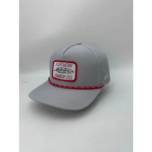 GREY FEATHER ROPE HAT SNAPBACK