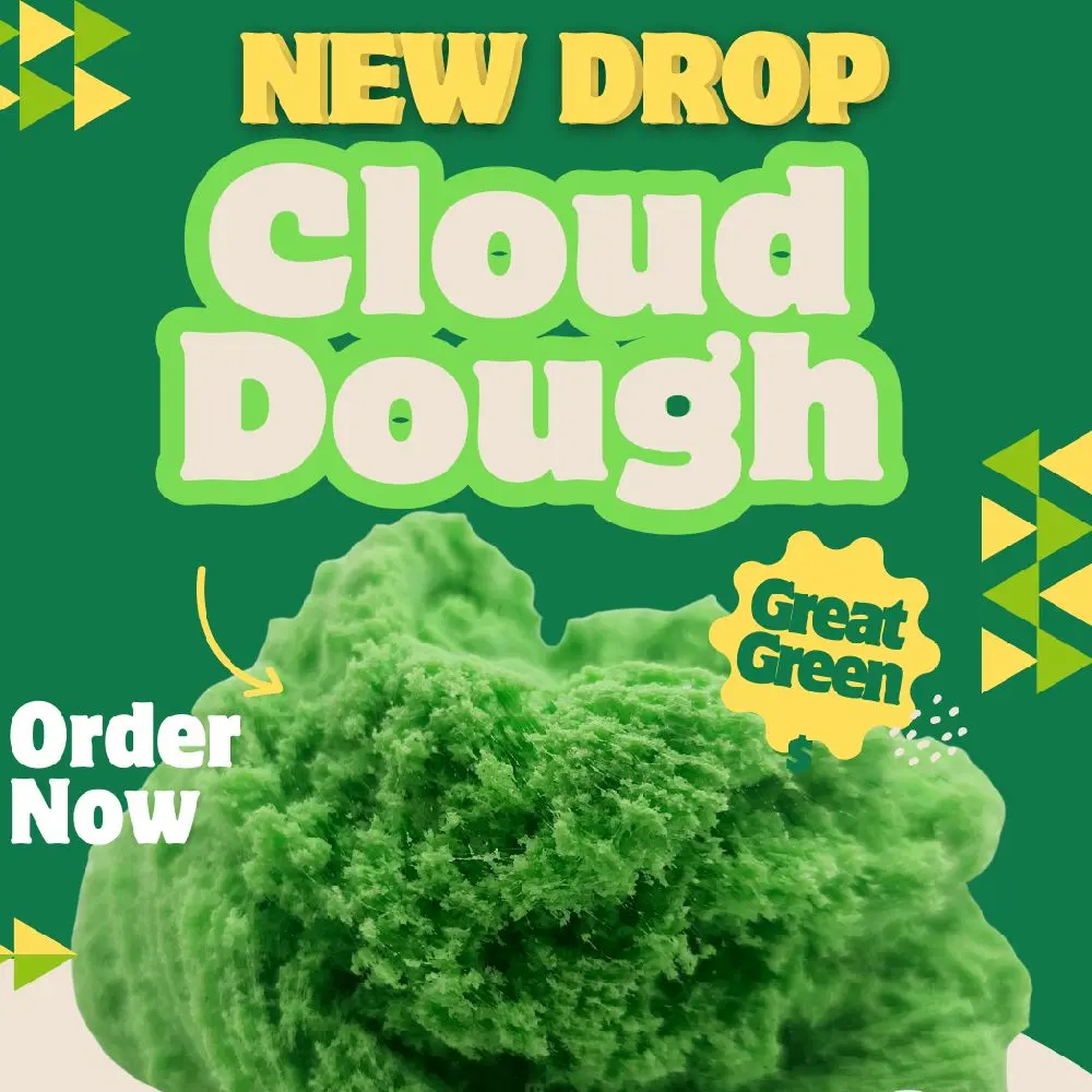 Great Green Cloud Dough Slime