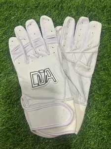 White Short Cuff Batting Gloves
