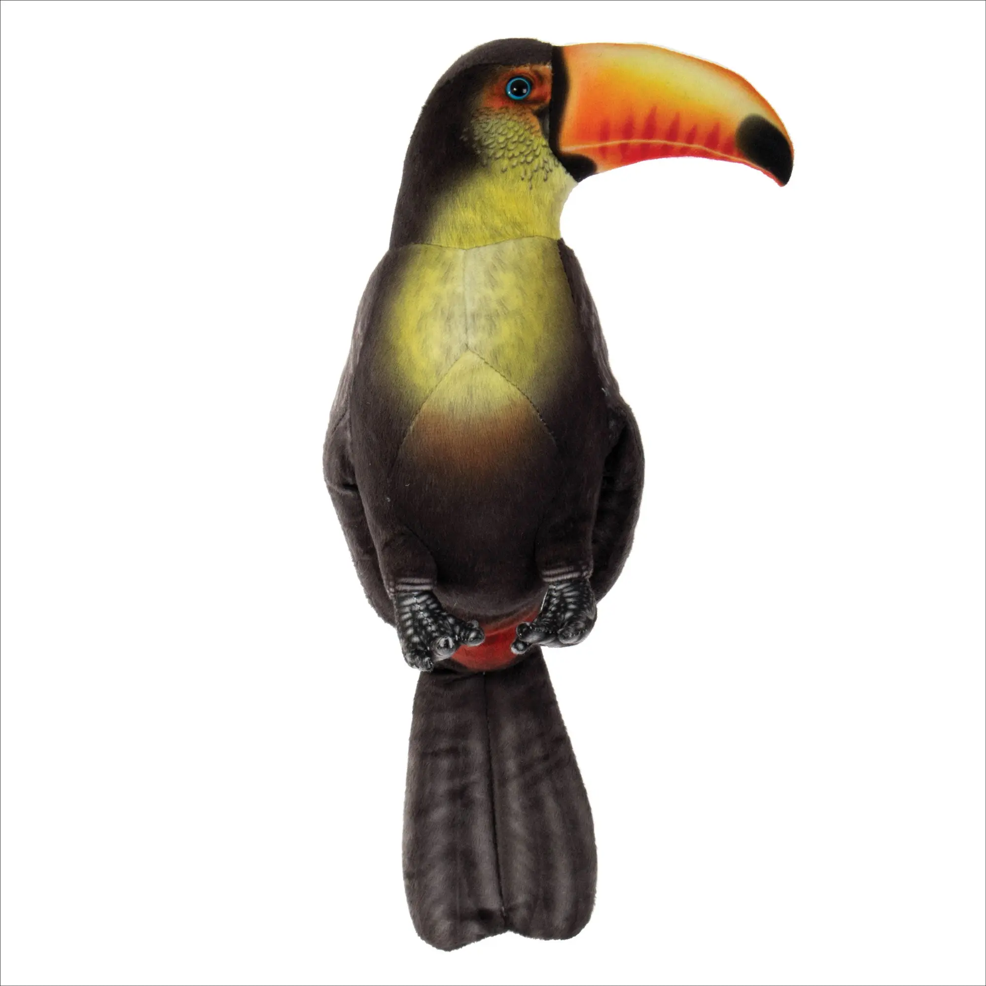 Real Planet™ Black Toucan Realistic Plush Stuffed Animal