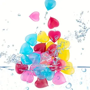 Colorful Heart Shaped Plastic Ice Cubes, Recyclable Ice Cubes, Summer Frozen Drinks Beverage Ice Cubes for Home Kitchen Party