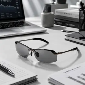 Paleshy Color Changing Sunglasses UV400 Polarized Shades for Driving Day & Night Automatically Adjusts from Clear to Dark Lenses