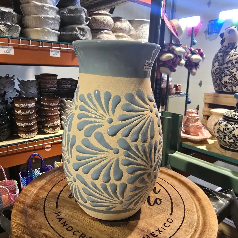 Cielito Lindo Baby Blue Talavera Vase