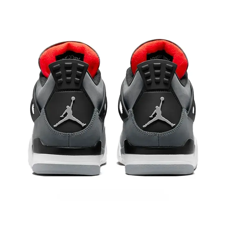 Brand New Retro Charcoal Gray Bright Red Inner High Top Basketball Shoes 3D Mesh Breathable Side Panels For Men And Women Efficient Air Circulation Prevent Stuffiness
