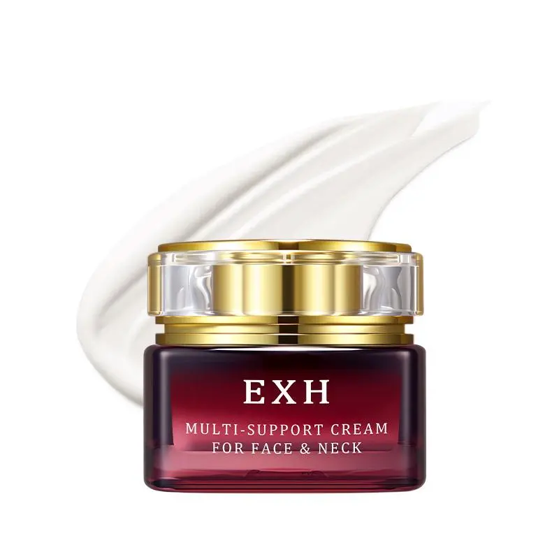 EXH Multi-Support Face & Neck Firming Moisturizer - Gentle Daily Deep Moisturizing Firming Formula to Hydrate, Lift, Brighten, Smooth Contour, Reduce Wrinkles for Radiant Skin, Brightening Day Cream, Soft Skin, Adults, All Skin