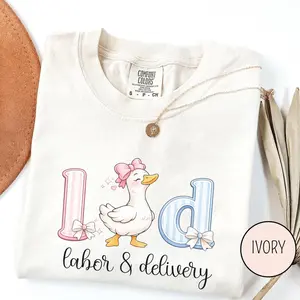 Labor and Delivery Nurse Shirt, L&D Nurse Gift, Comfort Colors Nurse Tee, Funny Cute Goose Nurse Shirt, Labor Nurse Gift, Nurse Appreciation