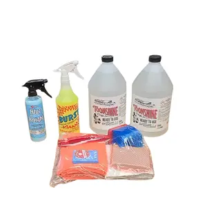 Toonshine Pontoon & Deck Care Bundle - 2 Gallons Cleaner, Burst, Blue Knight, & Marine Detail Kit - Clean & Protect Your Boat This Season