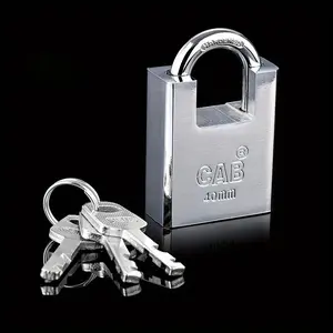 Heavy Duty Padlock (40mm) - Reinforced Locking Mechanism, Lockable for Industrial & Commercial Use | Secure Truck Trailers, Sheds, Gym Lockers, Tool Boxes, Equipment & Outdoor Structures | 3 Keys