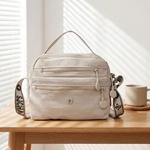 Women's Lightweight Single-Shoulder Messenger Bag - Minimalist Casual Commuter Bag with Multi-Layer Pockets and Everyday Carry summerwins