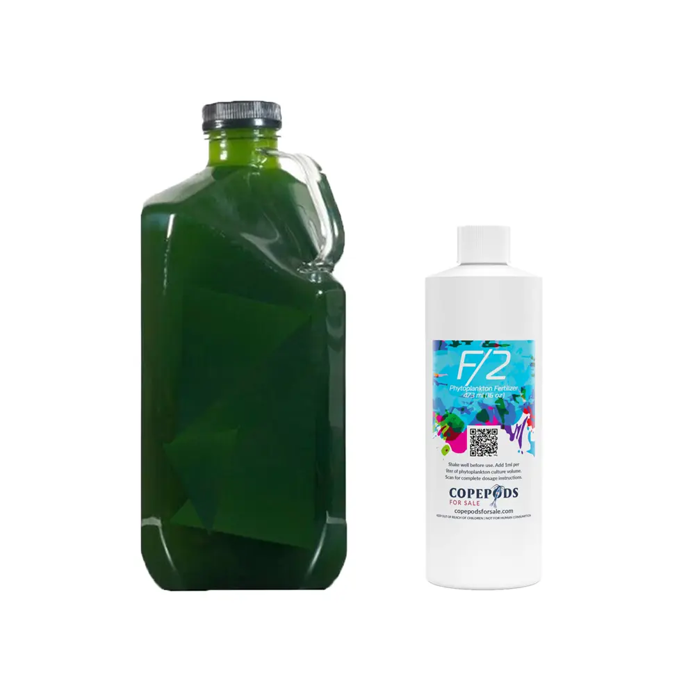 32oz Nano Phytoplankton + 16oz F2 Fertilizer Phyto Culture Kit | Fast Free Ship!
