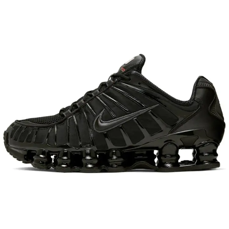 NIKE Shox TL 'Metallic Hematite' Men's Mesh Casual Training Sneaker - Round Toe, Lace-Up Closure, All-Season Use, Lightweight Cushioning, Breathable Mesh Upper, Durable Rubber Outsole, Mesh Casual Sneakers, Training Sneakers