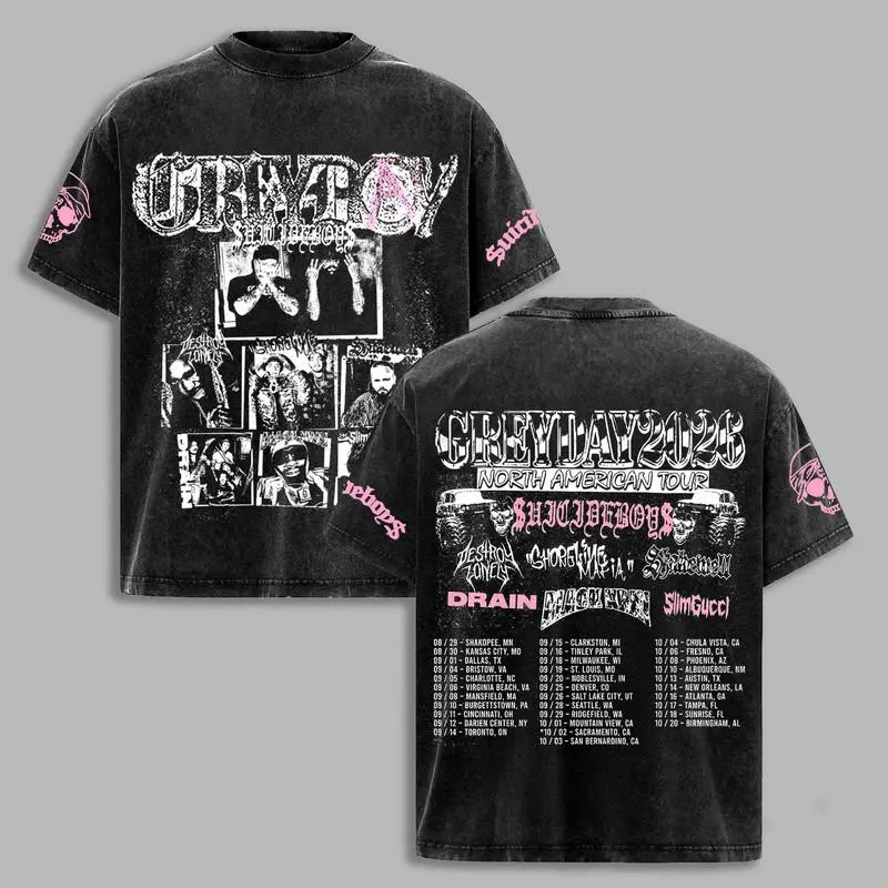 Premium GreyDay 2026 Tour Schedule Tour Dates Shirt, G59 Tour Merch, Unisex Rapper Clothing, Hip-Hop G59 Shirt Gift for Fan, Vintage Band Shirt, Gift for Music Fan