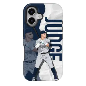 Judge Star MagSafe Tough Phone Case, Shockproof Durable Baseball Cover, Dual Layer Armor Protection, Gift For iPhone Series (11 to 17 Pro Max)