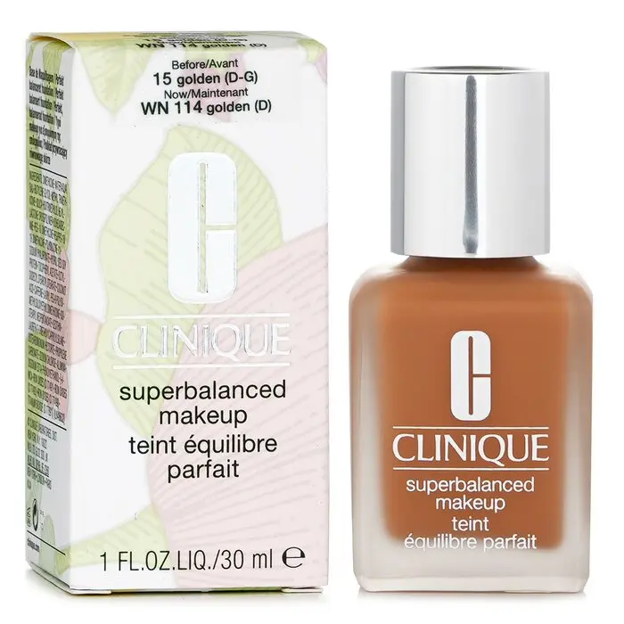 Clinique Superbalanced Silky Cosmetic Foundation, Oil-Control, Moisturizing & Hydrating Formula - No. 15 Golden, 30ml/1oz, Coverage