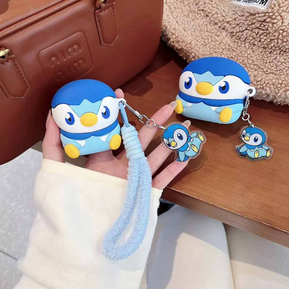 1 piece of Pocahontas style Portable Audio headphone protective case Keychain, Headphone Accessories, anti drop and durable silicone headphone case, Apple wireless Bluetooth headphone case, suitable for AirPods Earbuds 1/2/3/4/pro/pro2/pro3
