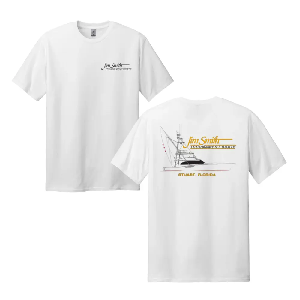 Jim Smith Boats Shirt – Tournament Fishing Boat Graphic Tee, Stuart Florida Marine Shirt, Offshore Fishing Gift, Men’s Tops