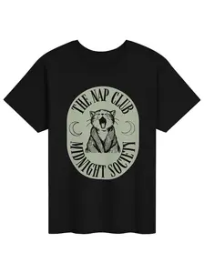 The Nap Club Midnight Society Cat Tee