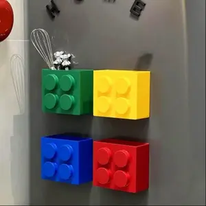 Magnetic Storage Box for Side Of Refrigerator, 1 Count Kitchen Storage Rack, Home Organizer for Kitchen, Home Supplies