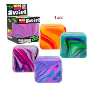 1pc Rotating Squeezing Cube, Soft Tpr Stress Relief Block, Ideal for Adults and Kids Travel Entertainment, Perfect Gift for Pressure Relief