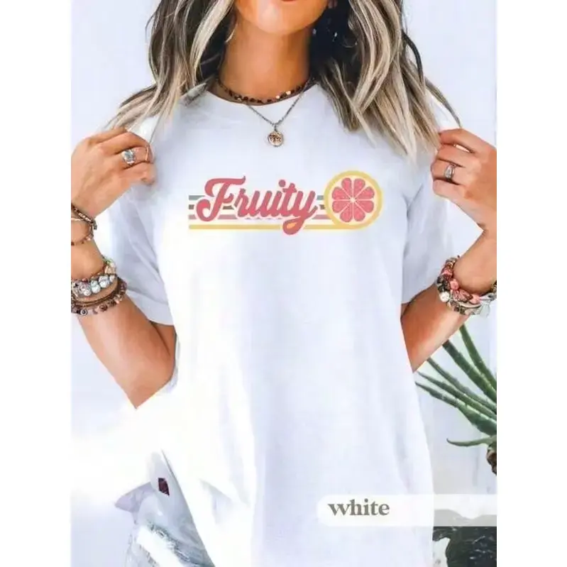 Oversize Summer ClothingFruity Shirt, Fruity Lesbian Shirt, Retro Tee, Subtle Lesbian Shirt,Fruits Shirt,Pride Present, Pride Month T-Shirt, GVacation