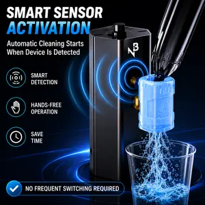 Accessories Cleaning Machine Portable Automatic Cleaner for Cartridge Accessories with Smart Sensor & Adjustable Flow Beginner-Friendly Wireless Kit