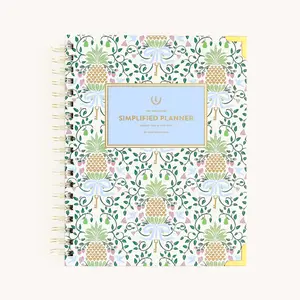 2026-2027 Spiral Weekly Simplified Planner - Pineapple Charm