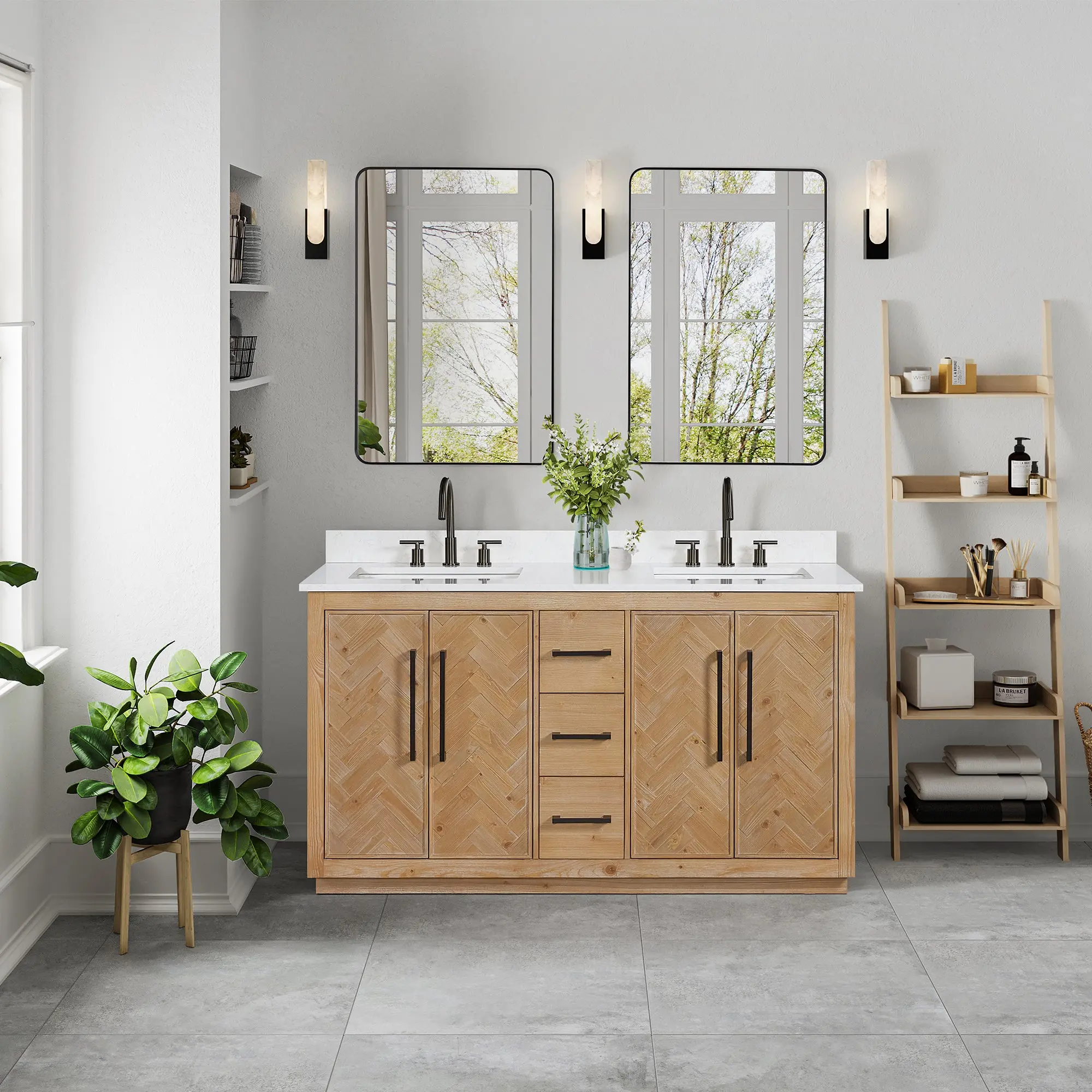 Bellavia 60" double vanity with top