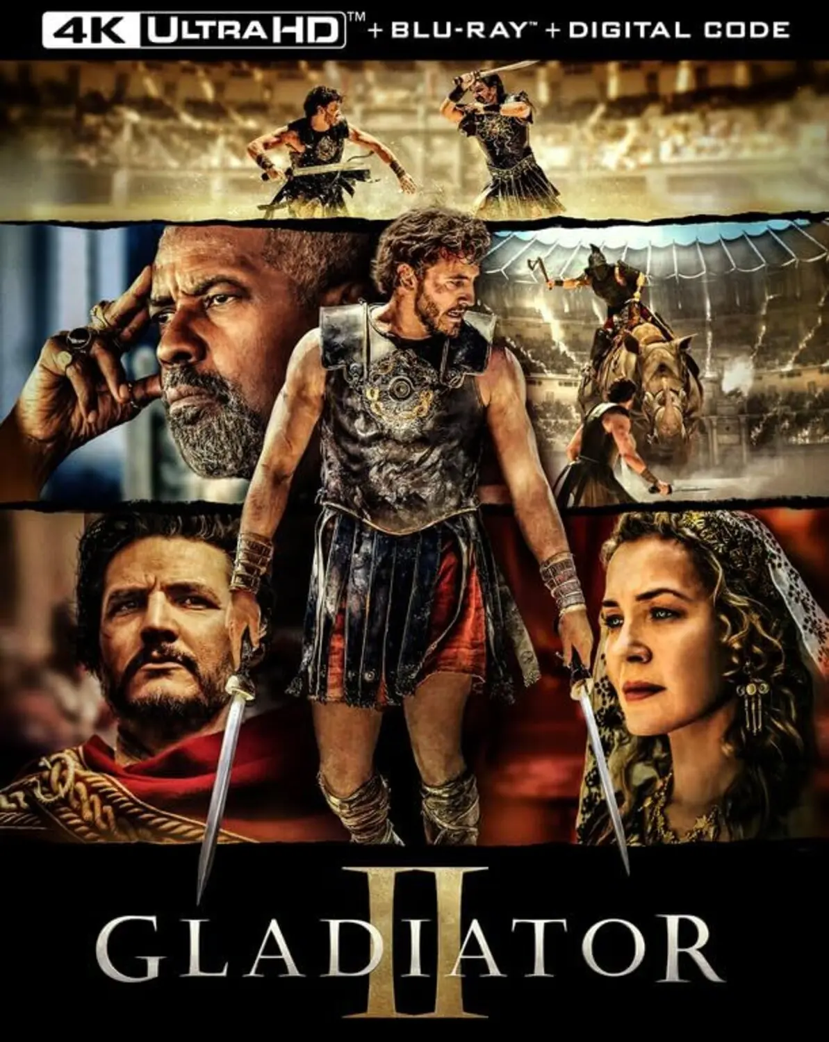 Gladiator II  [4K ULTRA HD BLU-RAY MOVIE] With Blu-Ray, 4K Mastering,