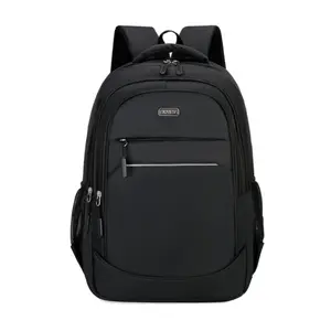 Lightweight Fashion Backpack, Waterproof Dual-Shoulder Bag, Plain Design with Night Reflective Strip, Multifunctional for Business Travel Men, Casual Lightweight Backpack