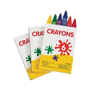 2 3/4" Bulk 48 Boxes of Crayons - 6 Colors per Box