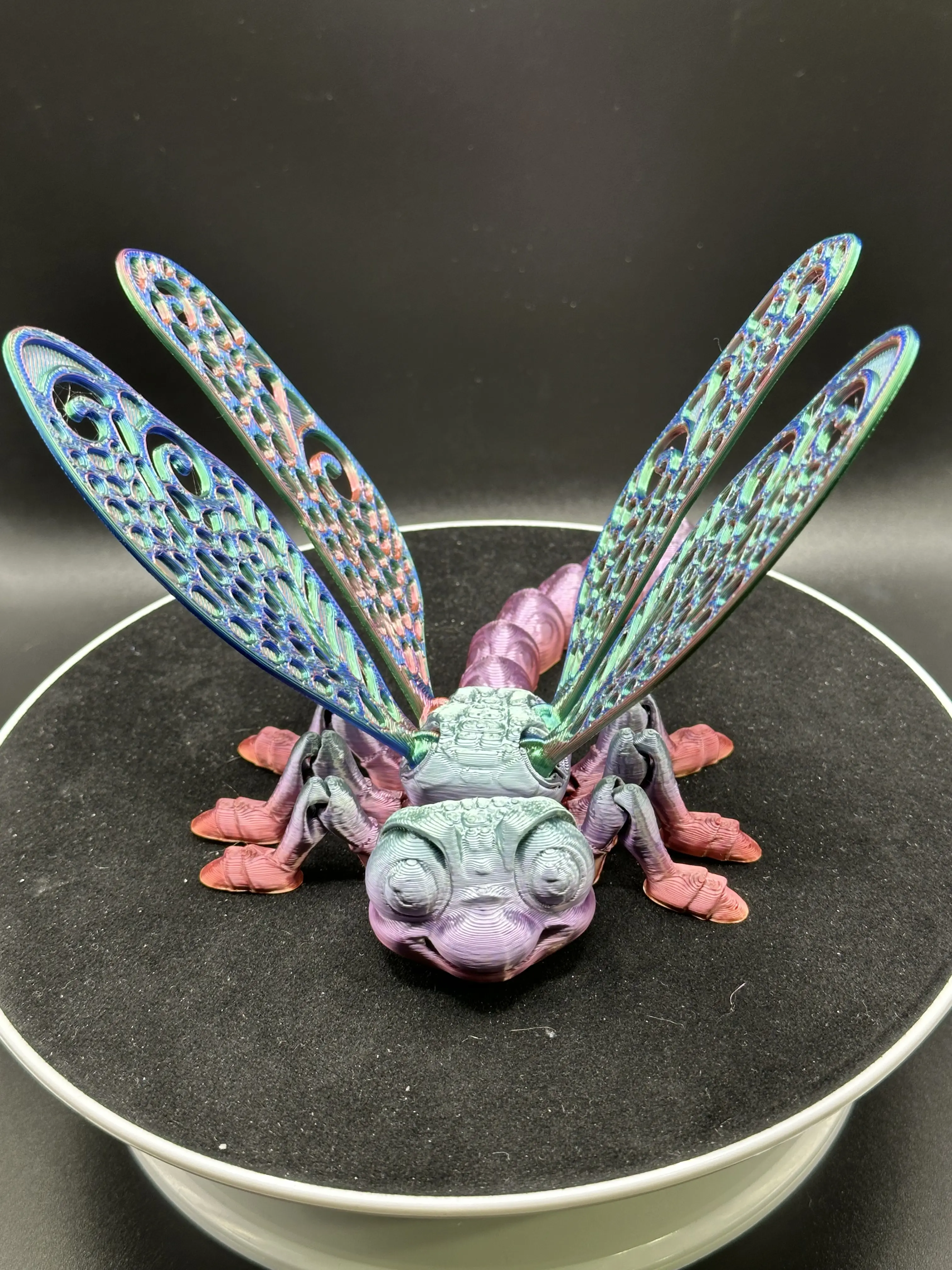 Multi-Color Flexible Adjustable Articulated Dragonfly Figurine - Durable Nature-Inspired Home Decor, Outdoor Decor, Statues & Miniatures